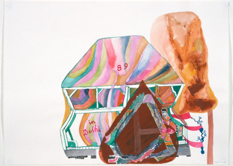 Gareth Sansom House, 1989; watercolour on paper; 56 x 76 cm; enquire