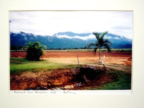 Destiny Deacon Postcard from Mossman, 1998; colour laser print; 29.7 x 42.2 cm; Edition of 15; enquire