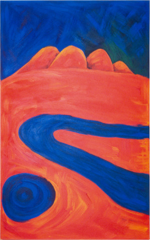Linda Jackson Billabong, 1997; acrylic on canvas; 120 x 75 cm; enquire