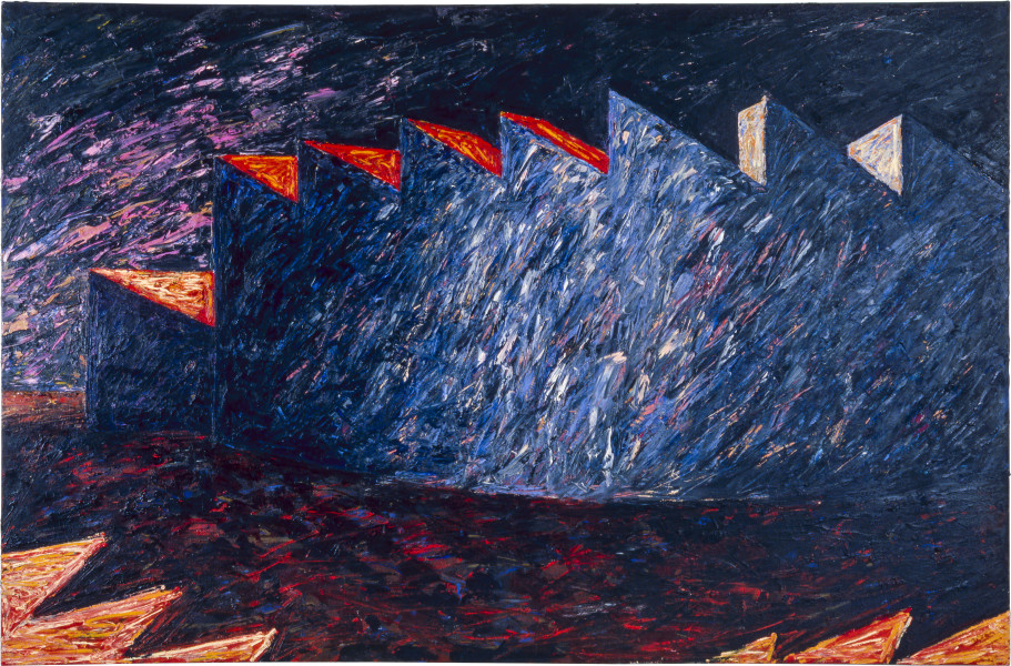 Mandy Martin, Curved Sawtooth, 1982; oil on canvas; 120 x 180 cm