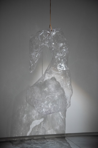 Mikala Dwyer Empty Sculptures, 2023; plastic, hemp twine; 180 x 110 x 70 cm; enquire