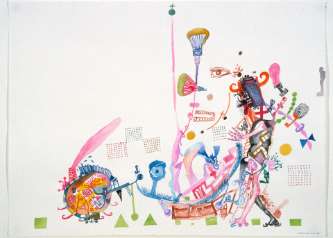 Gareth Sansom Procession, 1989; watercolour on paper; 56 x 76 cm; enquire