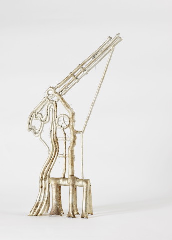 Caroline Rothwell Cloud Buster, 2013; Britannia metal; 68 x 24 x 9 cm; enquire