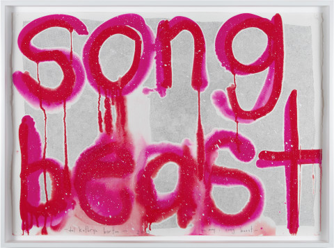 Del Kathryn Barton may i song beast, 2015; gouache and ink on hot pressed paper; 60.5 x 82 cm; enquire