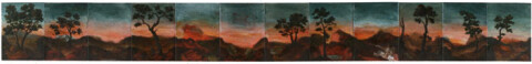 Tony Clark Sections from Clark's Myriorama, 0; oil on canvas board (12 panels); 30.5 x 275 cm (overall dimension); enquire