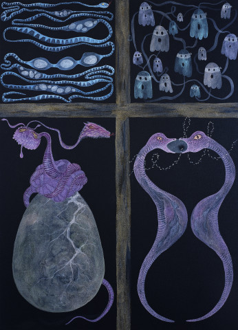 Nell Dark Friends of the Southern Assembly, 2005; acrylic on canvas; 91.3 x 65.7 cm; enquire