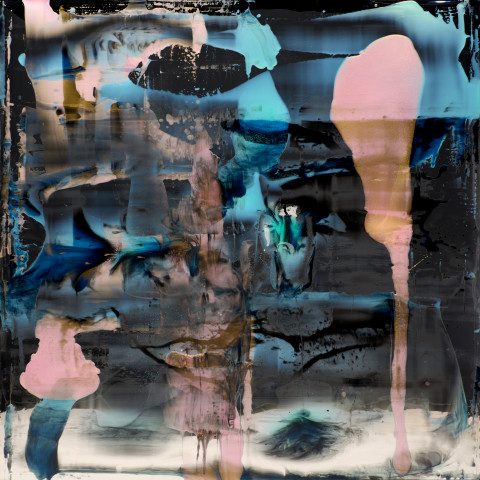 Dale Frank Boys with Pearls, 2022; Colour pigments in Easycast, Epoxyglass on Perspex; 200 x 200 cm; more info; enquire