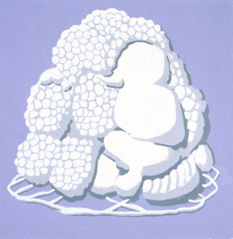 Tony Clark Jasperware Painting, 1994; acrylic paint on cotton; 152.5 x 152.5 cm; enquire