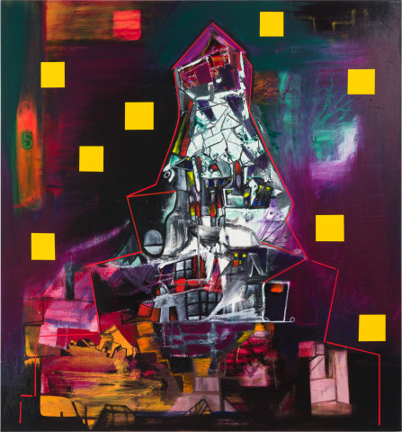 Gareth Sansom Monument, 2013; oil and enamel on linen; 183 x 171 cm; more info; enquire