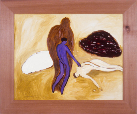 Joan Ross Lesson In Love (No), 1989; oil on masonite; 61 x 76 cm; enquire
