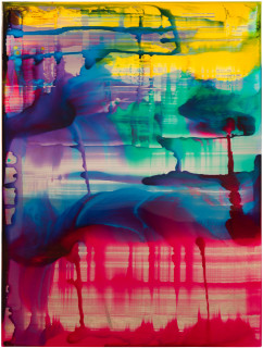Dale Frank Absent Uterus, 2019; tinted varnish, epoxyglass on Perspex; 200 x 150 cm; enquire