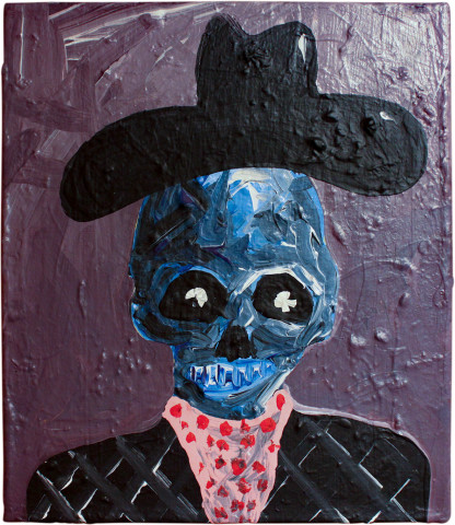 David Griggs Frat of the Obese 25, 2011; acrylic on canvas; 36.5 x 30.5 cm; enquire