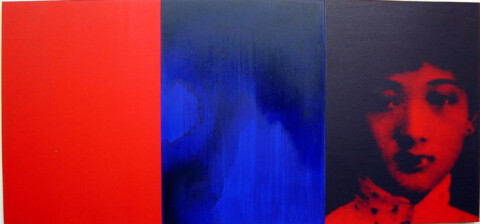 Lindy Lee Kam Lan, 2003; Inkjet print, acrylic on board; 41 x 86 cm; 3 panels; enquire