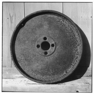 Bill Culbert Iron car wheel, 2002; Edition of 25; enquire