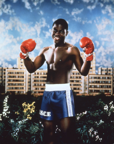 Pierre et Gilles Le petit boxeur (Wilgens), 1994; painted photograph; 101.5 x 82 cm; enquire