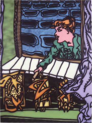 Howard Arkley Felony, 1987; acrylic paint on canvas; 160 x 122 cm; enquire