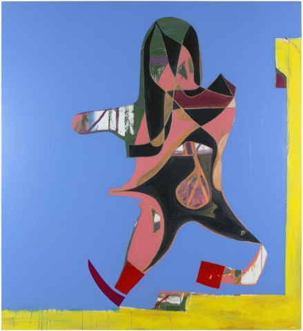 Gareth Sansom Academic, 2014; oil and enamel on linen; 183 x 168 cm; enquire