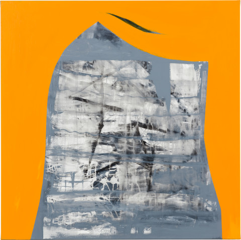 Gareth Sansom Plaque, 2024; oil and enamel on linen; 100 x 100 cm; more info; enquire