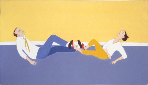 Vivienne Shark LeWitt Boeing, Boeing, 1991; acrylic on linen; 40 x 71 cm; enquire