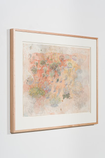 John Wolseley Spinifex plains – Watikinpirri, 2025; watercolour and graphite on paper; 56 x 76 cm; 77 x 96 cm (framed); enquire