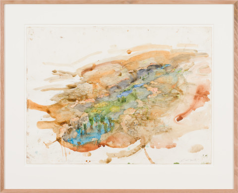 John Wolseley Call of the Reed Warbler, 2022; watercolour on paper; 79.5 x 98 cm (framed); enquire