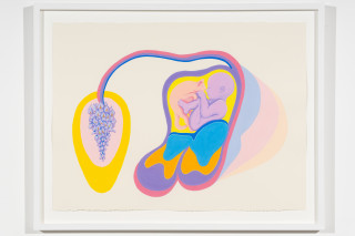 Patricia Piccinini Wisteria Companions, 2025; acrylic on paper; 56 x 76 cm; enquire