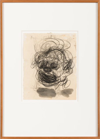 Newell Harry Untitled, 2015; charcoal pencil, ink on tea stained paper; 71 x 51 cm; (framed); enquire