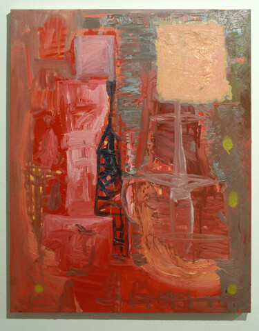 Gareth Sansom Structures, 1990; mixed media on cotton duck; 76 x 61 cm; enquire