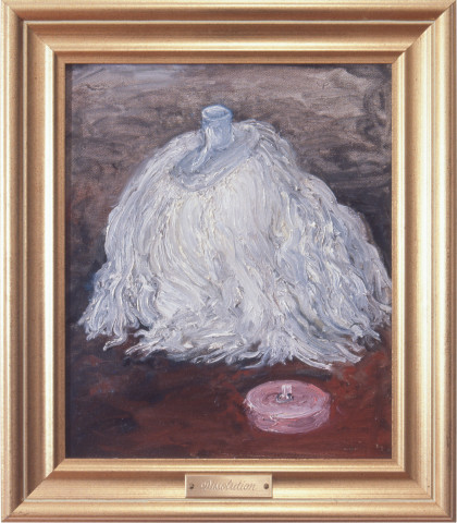 Fiona Hall Disolution, 1996; Oil on canvas; 29 x 24 cm; enquire