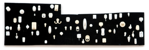 Hany Armanious Gentlemen's Club, 2006; polyurethane on form ply; 43 x 141 x 7 cm; enquire