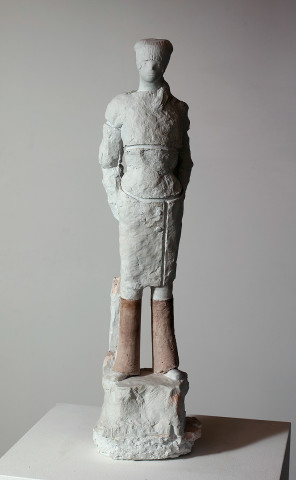 Linda Marrinon Woman with Headscarf, 2008; tinted plaster; 75 x 20 x 17 cm; enquire