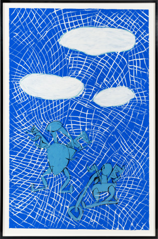 Dhambit Munuŋgurr Ḏulk ga Maŋan, 2024; 5178-24; acrylic on paper; 180 x 114 cm; enquire