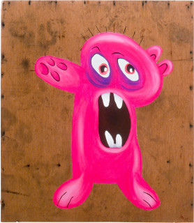 Maria Kozic VISIONARYALS 17, 2000; acrylic on wood; 92 x 80.5 cm; enquire