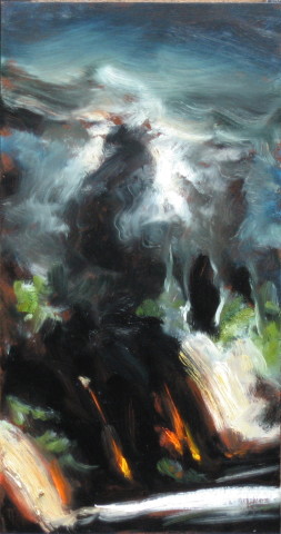 Louise Hearman Untitled #1094, 2004; oil on masonite; 43 x 23 cm; enquire