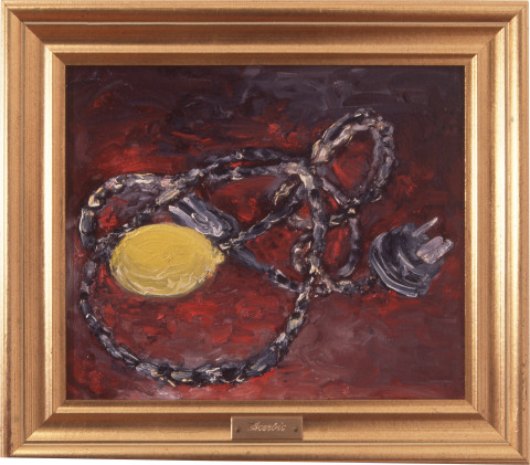 Fiona Hall Ascerbic, 1996; Oil on canvas; 29 x 24 cm; enquire