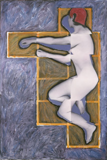 Julie Rrap Persona and Shadow: Pieta', 1984; cibachrome print; 199 x 125 cm; Edition of 9 + 2 A/Ps; enquire