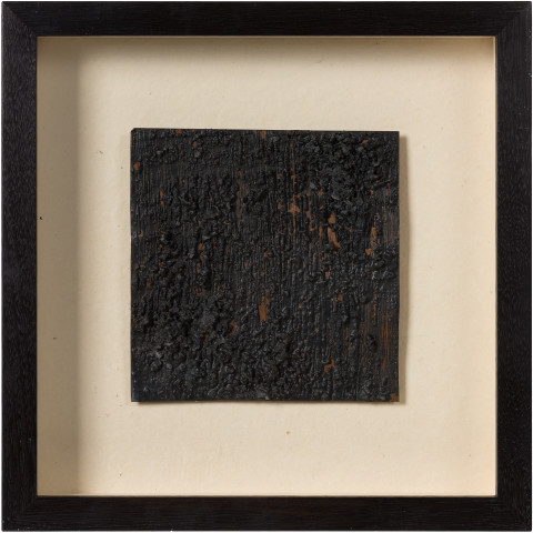 Kirtika Kain soot, 2019; charcoal, wax, copper; 34 x 34 cm; enquire