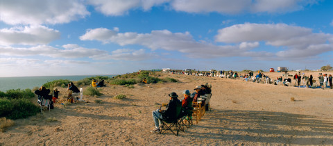 Anne Zahalka Solar Eclipse, Ceduna, South Australia, 2004; type C photograph; 115 x 260 cm; Edition of 6; enquire