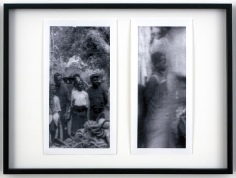 Destiny Deacon and Virginia Fraser Untitled, 2011; assemblage, black and white inkjet prints ; 53 x 71 cm (framed); Edition of 5 + AP 2; enquire