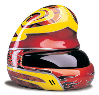 Patricia Piccinini Team WAF (Primo), 2003; Fibreglass, PET and automotive paint; 32 x 28 x 32 cm; Enquire