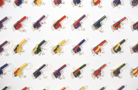 James Angus Bored, 1995; polyester and epoxy resins; dimensions variable; enquire