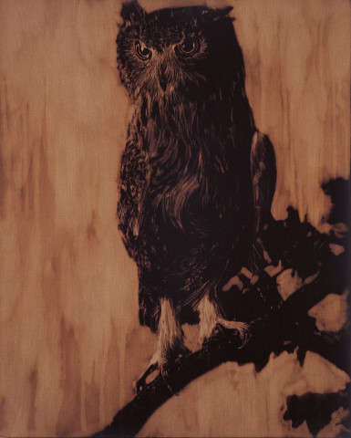 David Noonan The Keep, 2003; fabric painting; 76 x 60.8 cm; enquire