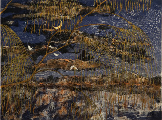 Fiona Hall Casuarina - Mawurraki, 2010; from the series Burning Bright; Etching on Hahnemuhle cotton rag paper; 79.5 x 94 cm; Image size: 49 x 66cm; Edition of 41 + AP 5; enquire