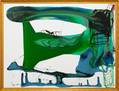 Dale Frank His house cleaner was a big white woman from South Africa, 0; tinted varnish on canvas; 200 x 260 cm; enquire