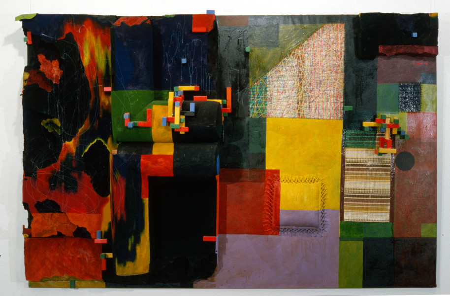 Dale Frank Hook Line And Sinker—The Willow Pillow Painting Of A Fishermans Trockels, 1988; mixed media on foam & canvas; 200 x 300 x 47 cm; enquire
