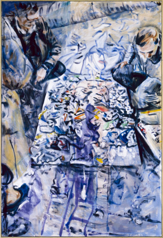 Gunter Christmann Mauerkünstler, 1990; acrylic on canvas; 244 x 168 cm; enquire