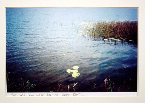 Destiny Deacon Postcard from Lake Barrine, 1998; colour laser print; 29.7 x 42.2 cm; Edition of 15; enquire