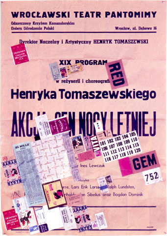 John Nixon Untitled (Pantomimy), 1990; collage; 83 x 59.5 cm; enquire