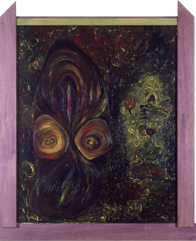 Dale Frank Legless husband and bride, 1982; acrylic on canvas; 100 x 120 cm; enquire