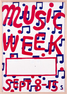 Martin Sharp Music Week, 1984; original poster; enquire